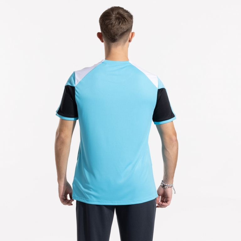 DANUBIO SHORT SLEEVE T-SHIRT TURQUOISE BLACK