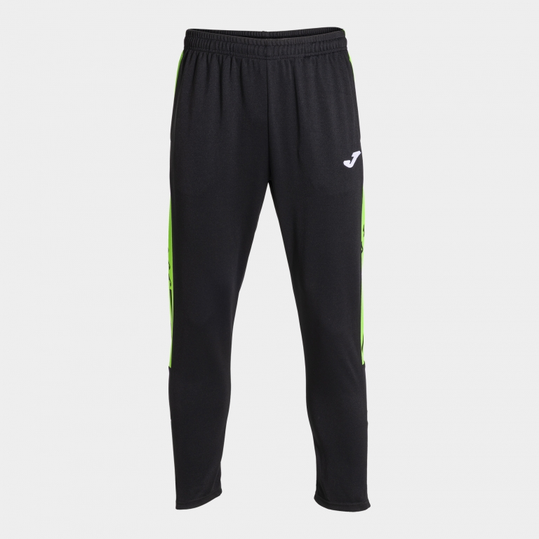OLIMPIADA LONG PANTS BLACK FLUOR GREEN