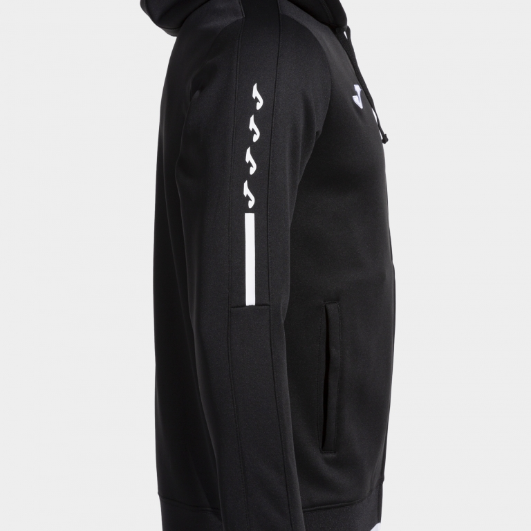 OLIMPIADA ZIP UP HOODIE BLACK