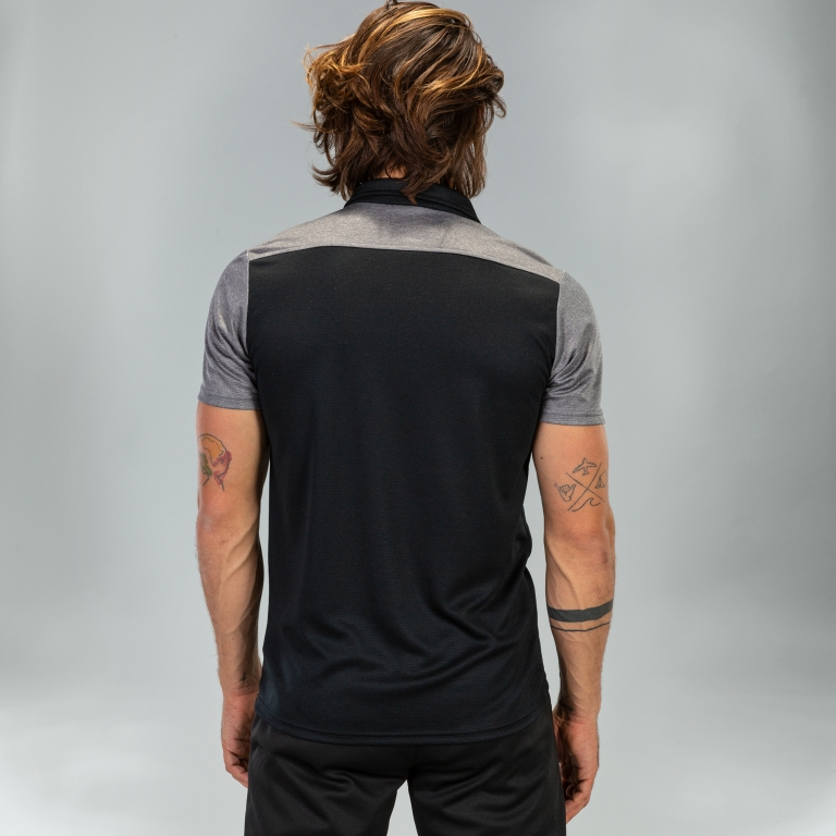 POLO SHIRT HOBBY II BLACK GREY S/S