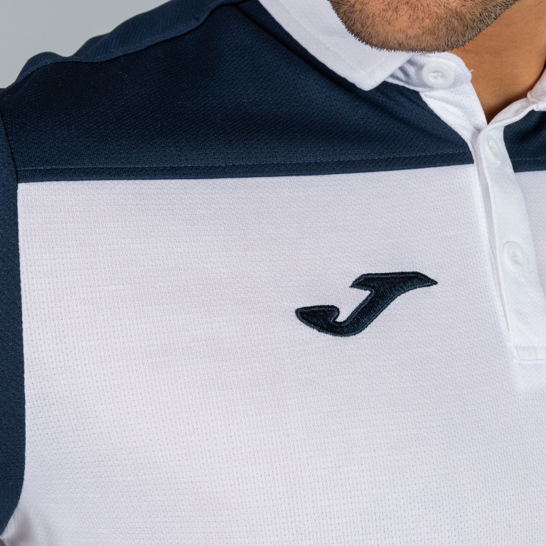 POLO SHIRT HOBBY II WHITE NAVY S/S