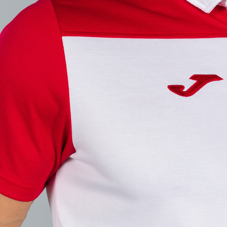 POLO SHIRT HOBBY II WHITE RED S/S