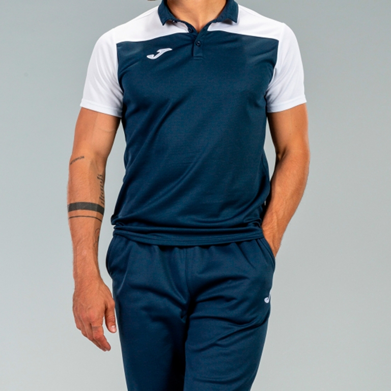 POLO SHIRT HOBBY II NAVY WHITE S/S