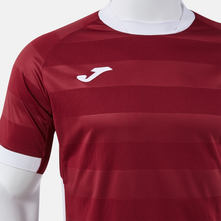 TOLETUM VII SHORT SLEEVE T-SHIRT BURGUNDY WHITE