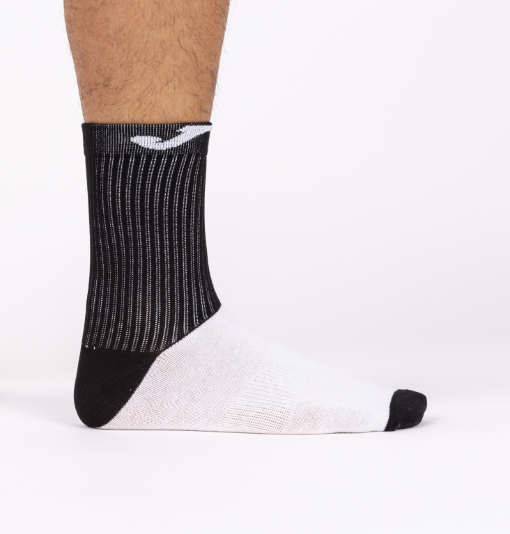 SOCK WITH COTTON FOOT BLACK