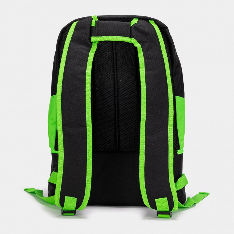 BACKPACK ESTADIO III BLACK-FLUOR GREEN