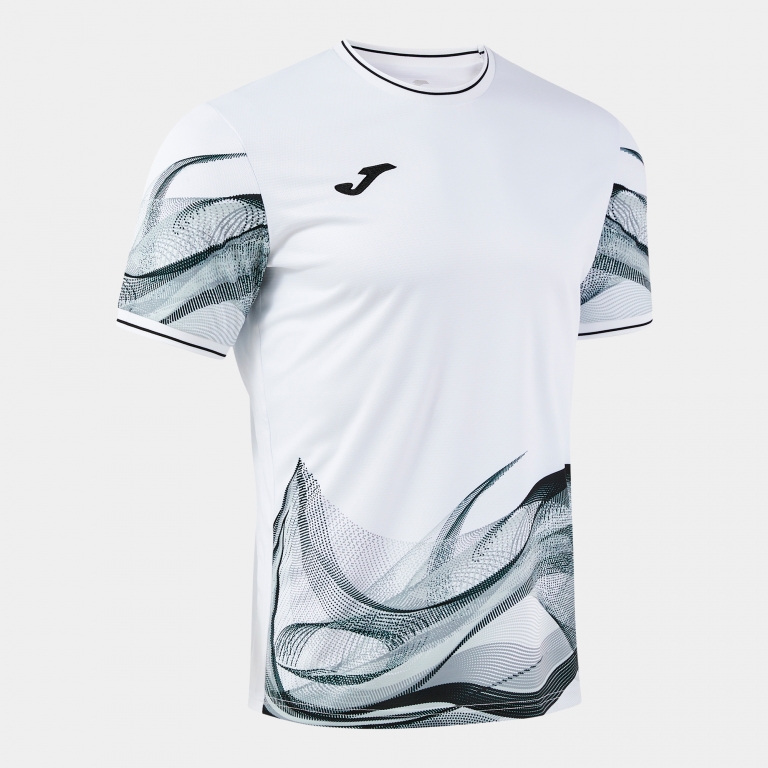 SHORT-SLEEVE T-SHIRT WAVE WHITE BLACK