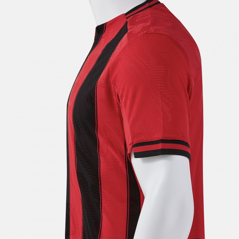 SHORT SLEEVE SHIRT PREMIER RED BLACK