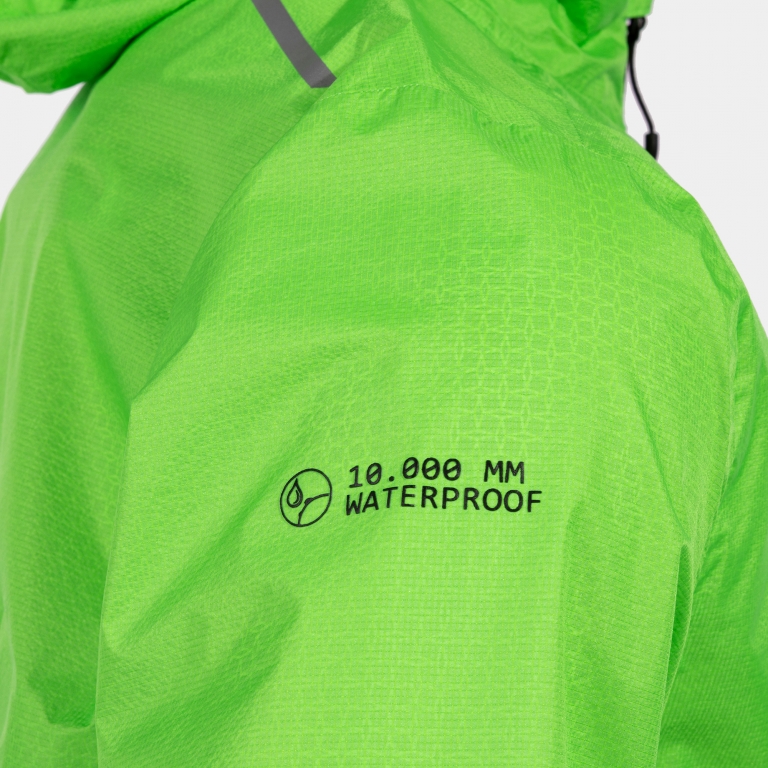 RAIN JACKET COMBI FLUORESCENT GREEN