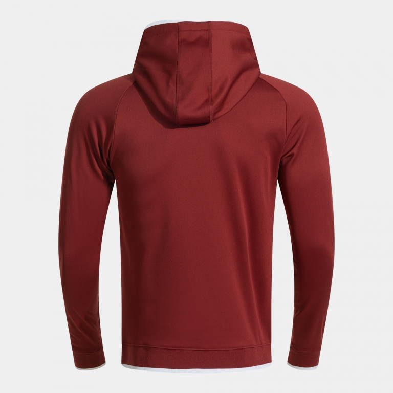 COMBI PREMIUM HOODIE GURGUNDY WHITE