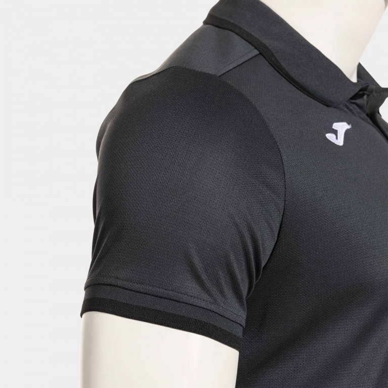 COMBI PREMIUM SHORT SLEEVE POLO DARK GRAY BLACK
