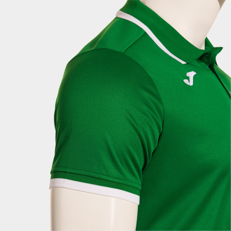 COMBI PREMIUM SHORT SLEEVE POLO GREEN WHITE