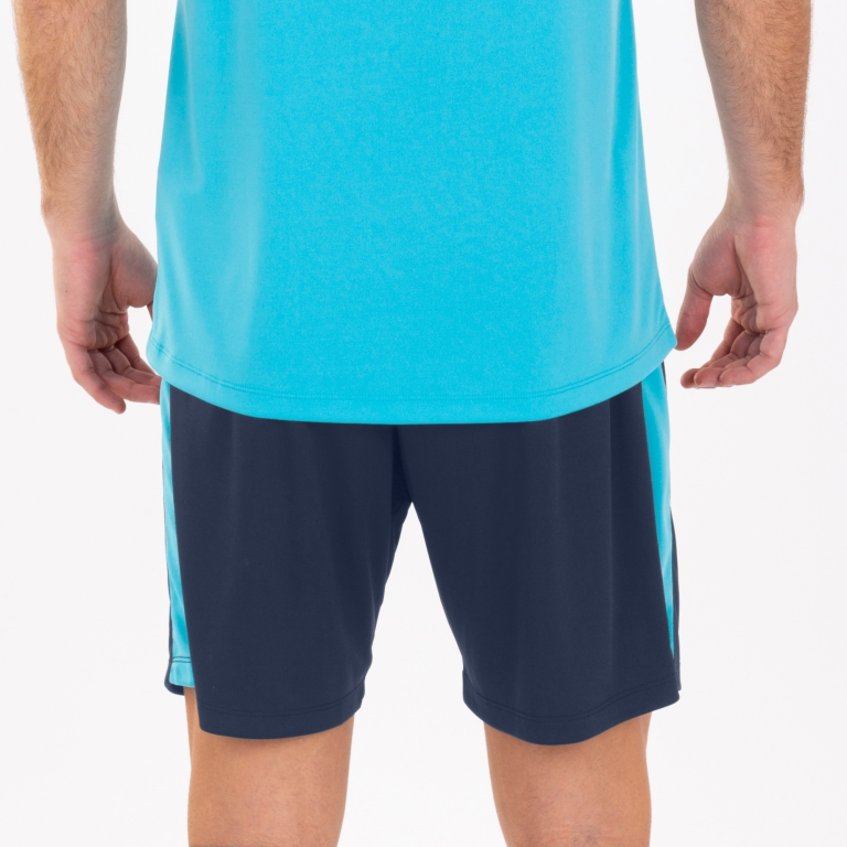 MAXI SHORT DARK NAVY FLUOR TURQUOISE