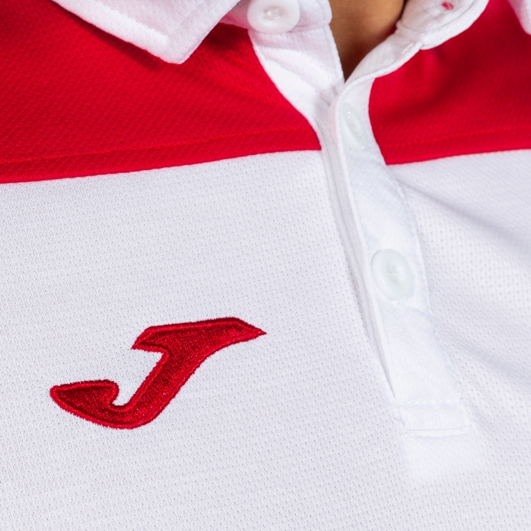 POLO SHIRT HOBBY II WHITE RED S/S
