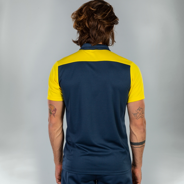 POLO SHIRT HOBBY II NAVY YELLOW S/S