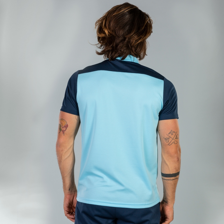POLO SHIRT HOBBY II SKY BLUE NAVY S/S