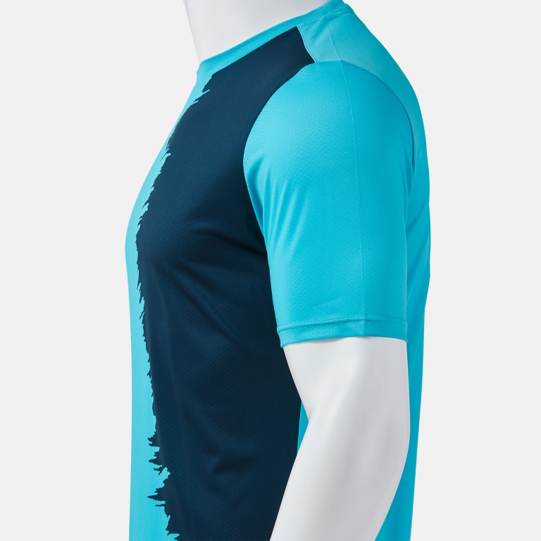 PICASHO SHORT SLEEVE T-SHIRT FLUOR TURQUOISE DARK NAVY