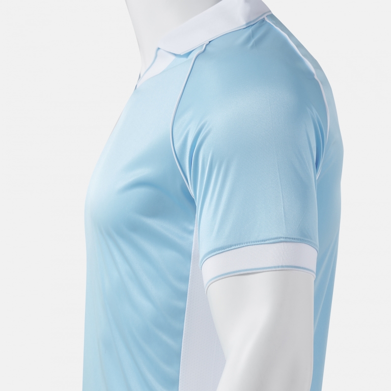 VINTAGE ECO RETRO SHORT SLEEVE T-SHIRT SKY BLUE WHITE