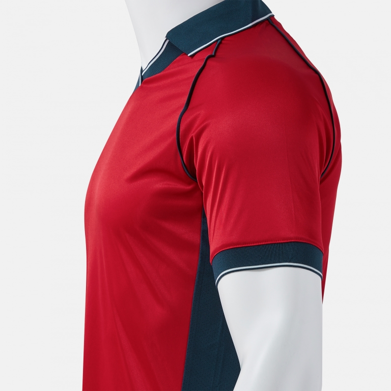 VINTAGE ECO RETRO SHORT SLEEVE T-SHIRT RED DARK NAVY