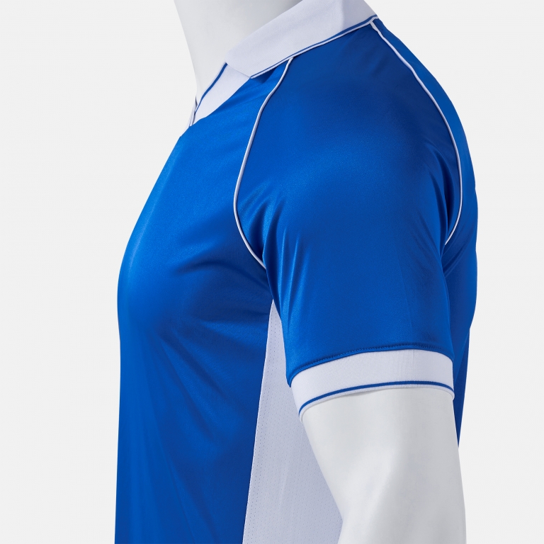VINTAGE ECO RETRO SHORT SLEEVE T-SHIRT ROYAL BLUE WHITE