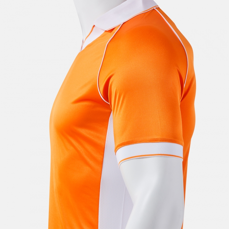 VINTAGE ECO RETRO SHORT SLEEVE T-SHIRT ORANGE WHITE