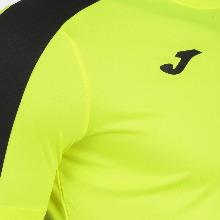 ACADEMY T-SHIRT FLUOR YELLOW - BLACK S/S