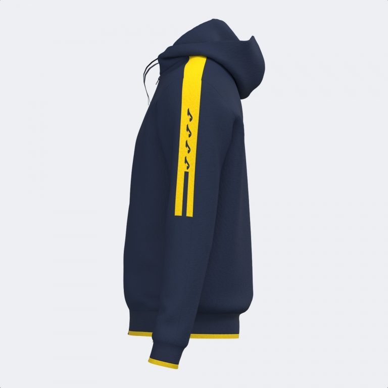 OLIMPIADA ZIP UP HOODIE NAVY YELLOW