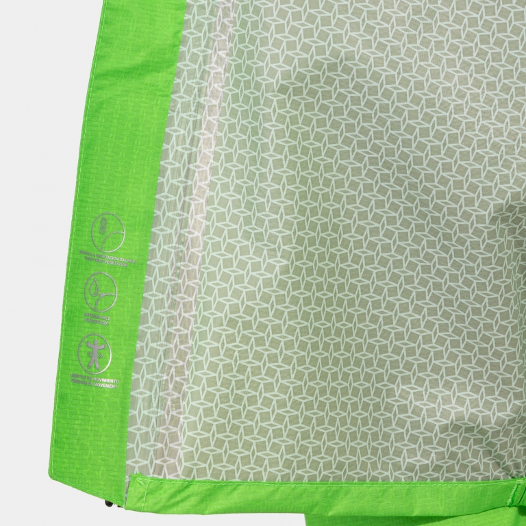 RAIN JACKET COMBI FLUORESCENT GREEN