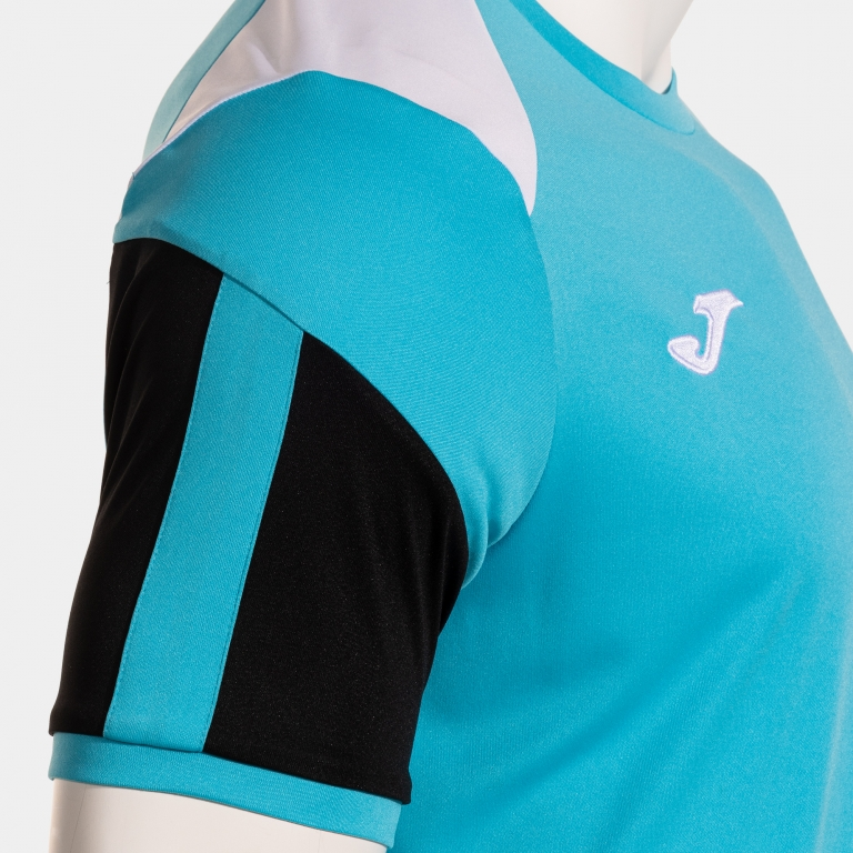 DANUBIO SHORT SLEEVE T-SHIRT TURQUOISE BLACK