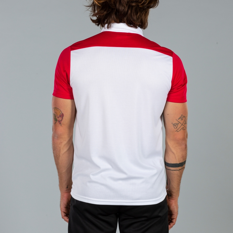 POLO SHIRT HOBBY II WHITE RED S/S