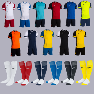JOMA LIDER  -ZVÝHODNĚNÝ SET- 15 dresů. trenek, štulpen, včetně čísel 2-16 na záda 