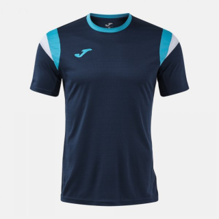 SHORT SLEEVE T-SHIRT TERRA DARK NAVY TURQUOISE FLUORESCENT
