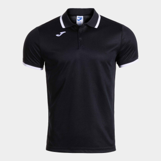 COMBI PREMIUM SHORT SLEEVE POLO BLACK WHITE
