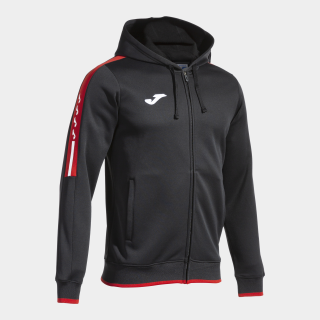 OLIMPIADA ZIP UP HOODIE BLACK RED