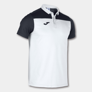 POLO SHIRT HOBBY II WHITE BLACK S/S