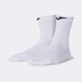 LONG SOCKS WITH COTTON FOOT WHITE