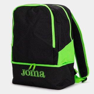 BACKPACK ESTADIO III BLACK-FLUOR GREEN