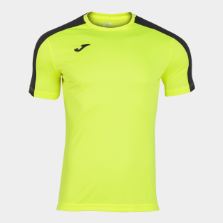 ACADEMY T-SHIRT FLUOR YELLOW - BLACK S/S